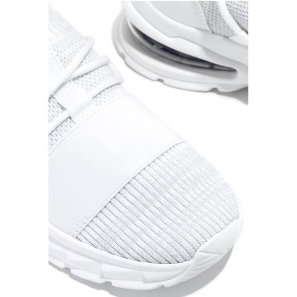 White Lace Up Sneakers - Picture 4 of 7